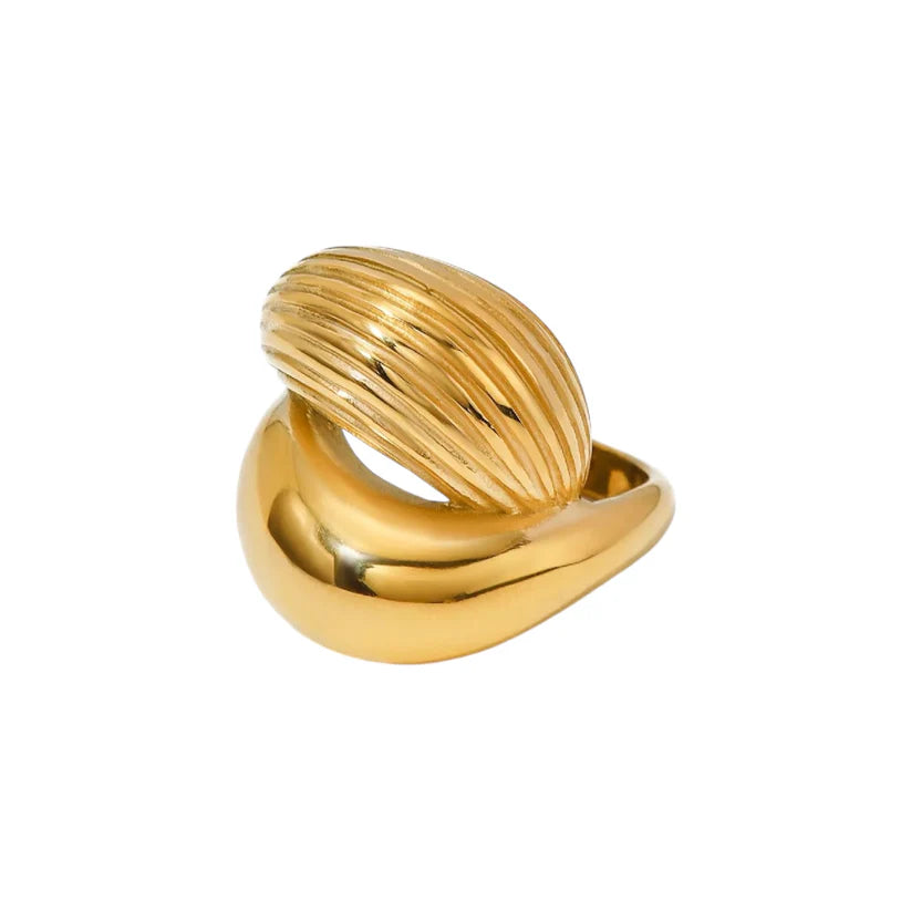 Twisted Coastal Ring -18K