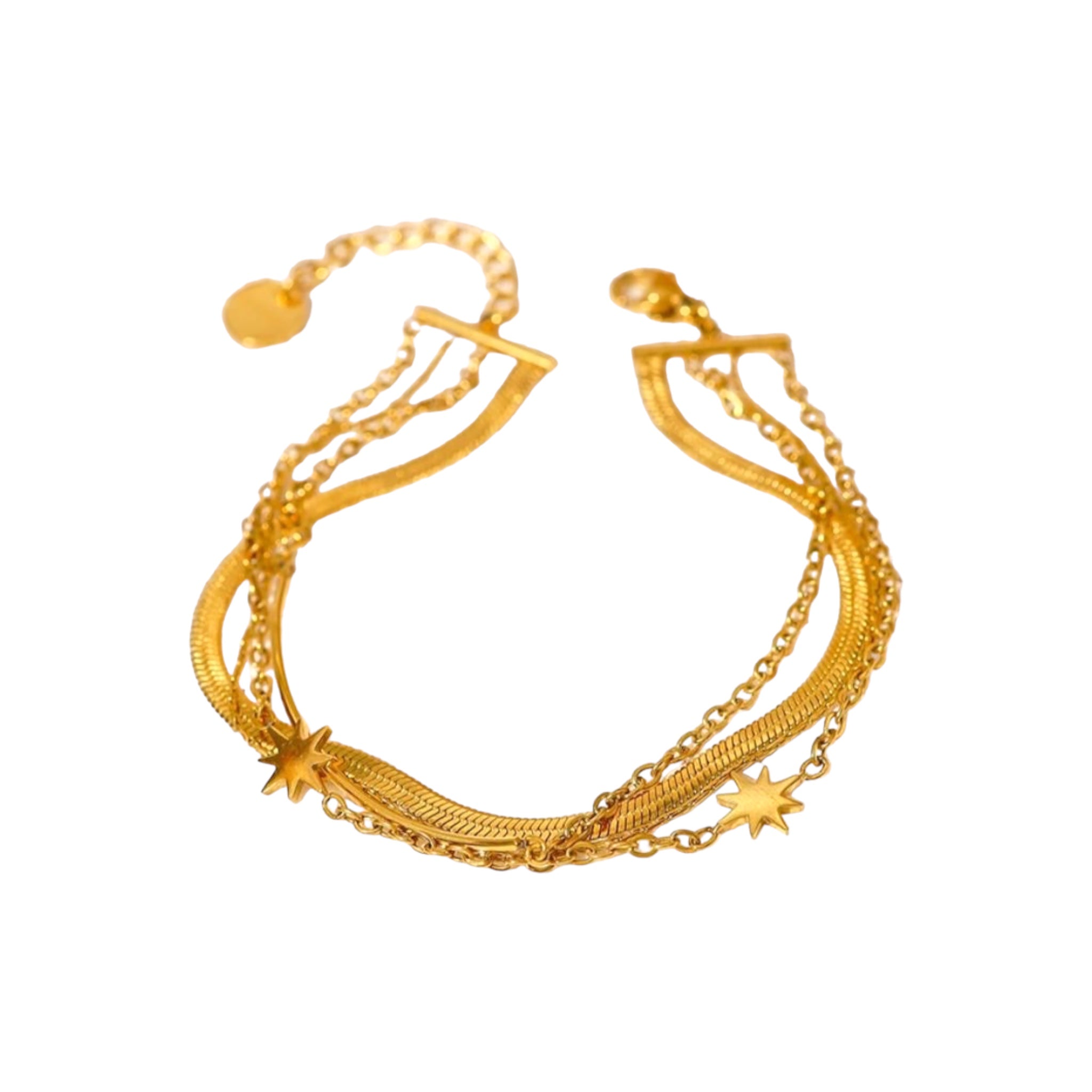 Layered Celestial Bracelet -18K