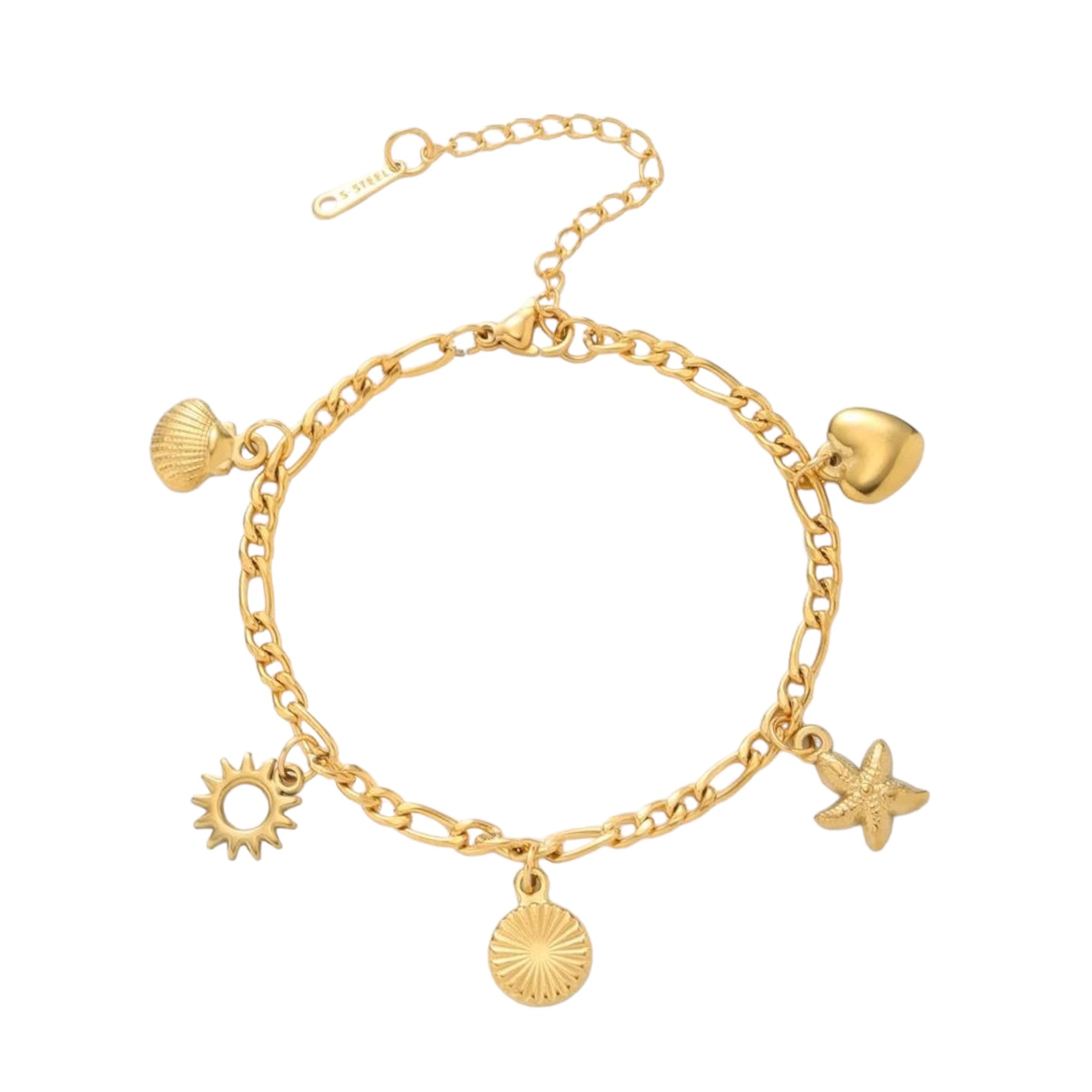 Summer Vibe Charms Bracelet -18K