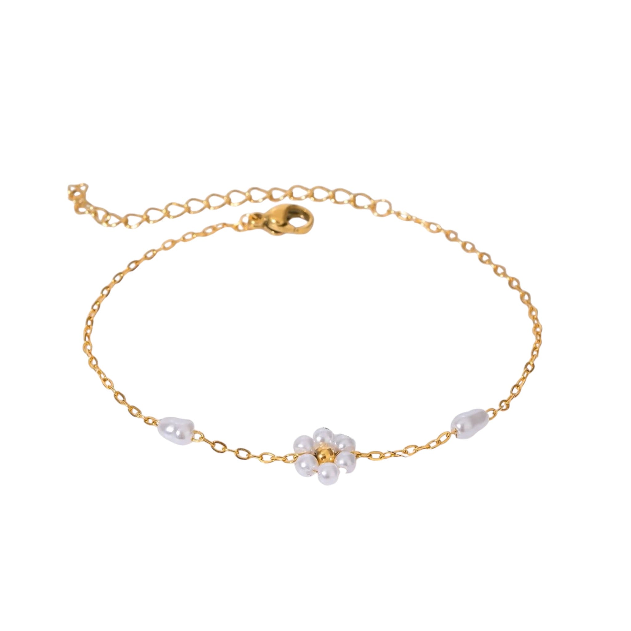 Disty Pearl Flora Bracelet -18K