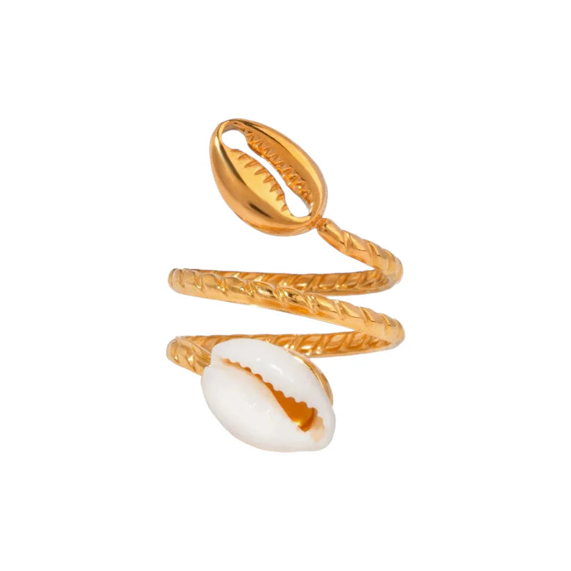 Shelly Beach Ring -18K