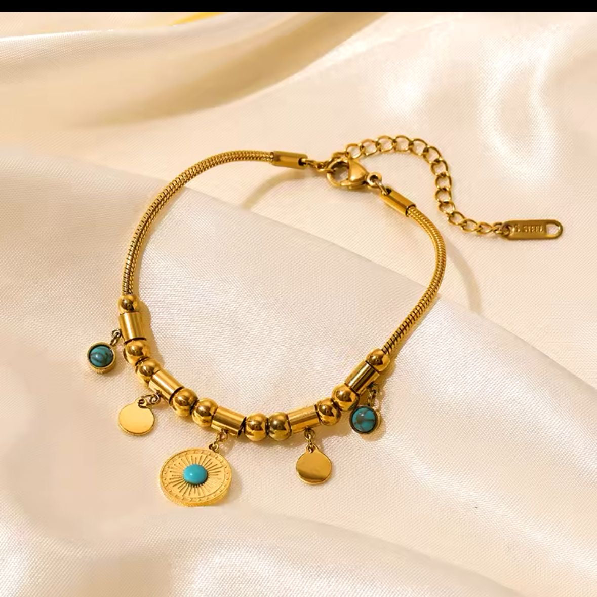 Turquoise Charm Bracelet