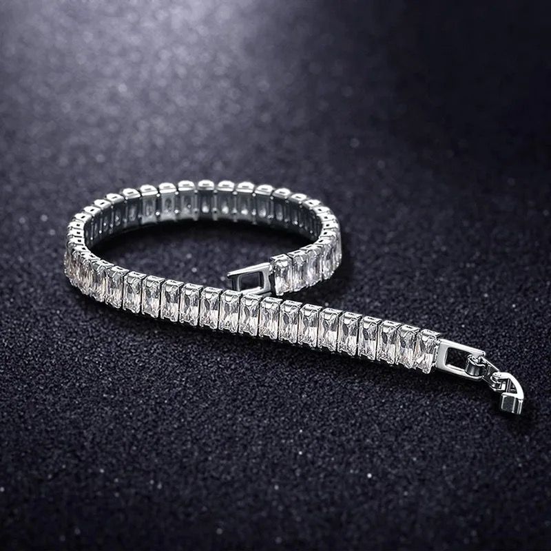 Iced Out Baguette Tennis Bracelet